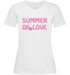 Женская футболка SUMMER OF LOVE Белый фото