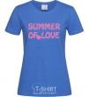 Women's T-shirt SUMMER OF LOVE royal-blue фото