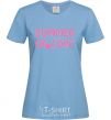 Women's T-shirt SUMMER OF LOVE sky-blue фото