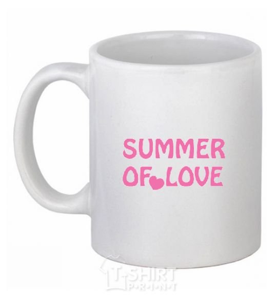 Ceramic mug SUMMER OF LOVE White фото