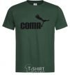 Men's T-Shirt COMA with a cougar bottle-green фото