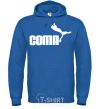 Men`s hoodie COMA with a cougar royal фото