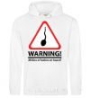 Men`s hoodie WARNING! MILLION OF BABIES ON BOARD! White фото