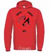 Men`s hoodie THERE'S NO FISH HERE! bright-red фото