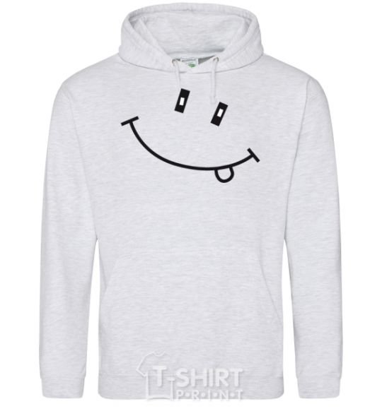 Men`s hoodie SMILE sport-grey фото