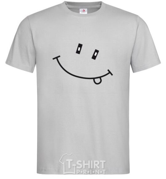 Men's T-Shirt SMILE grey фото