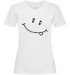 Women's T-shirt SMILE White фото