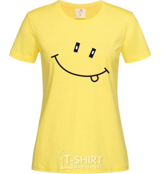 Женская футболка УЛЫБКА Лимонный фото