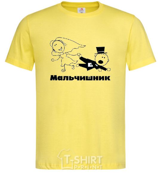 Men's T-Shirt stag party cornsilk фото
