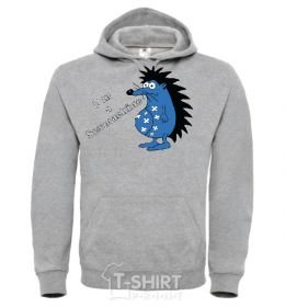 Men`s hoodie BAD SEX sport-grey фото