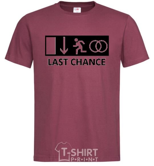Men's T-Shirt LAST CHANCE burgundy фото
