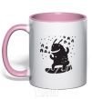 Mug with a colored handle YETI light-pink фото