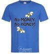 Мужская футболка NO MONEY - NO HONEY Ярко-синий фото