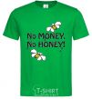 Мужская футболка NO MONEY - NO HONEY Зеленый фото