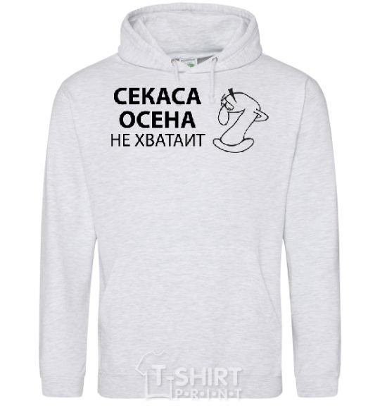 Men`s hoodie THERE'S NOT ENOUGH SECESSION sport-grey фото