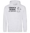 Men`s hoodie THERE'S NOT ENOUGH SECESSION sport-grey фото