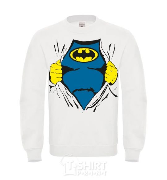 Sweatshirt BATMAN costume underneath the clothes White фото