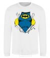 Sweatshirt BATMAN costume underneath the clothes White фото