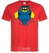 Men's T-Shirt BATMAN costume underneath the clothes red фото