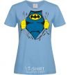 Women's T-shirt BATMAN costume underneath the clothes sky-blue фото