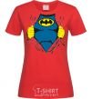 Women's T-shirt BATMAN costume underneath the clothes red фото