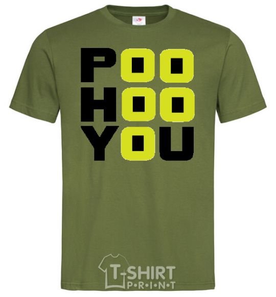 Men's T-Shirt POO HOO YOU millennial-khaki фото