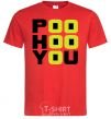 Men's T-Shirt POO HOO YOU red фото