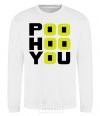 Sweatshirt POO HOO YOU White фото