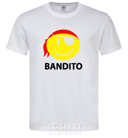 Men's T-Shirt BANDITO SMILE White фото