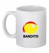 Чашка керамическая BANDITO SMILE Белый фото