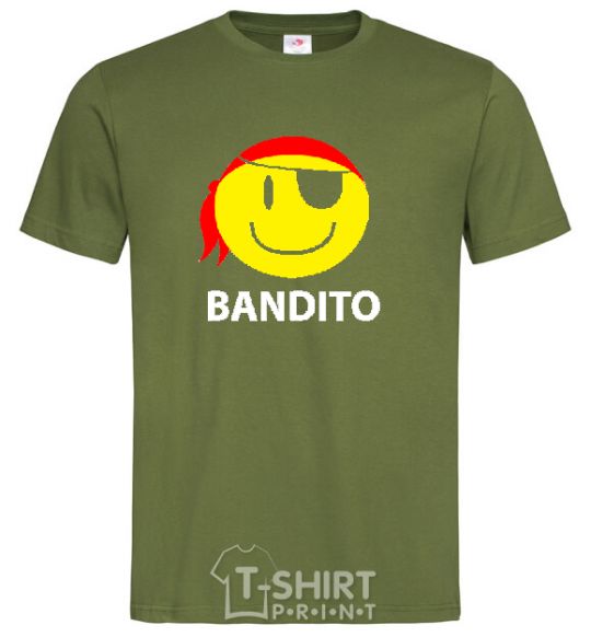 Мужская футболка BANDITO SMILE Оливковый фото