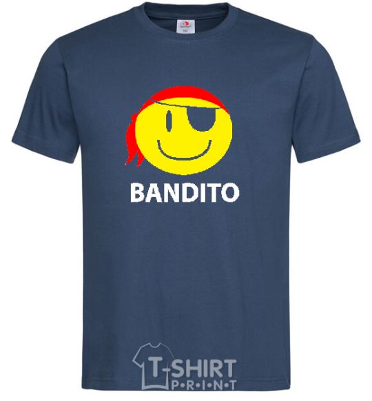 Men's T-Shirt BANDITO SMILE navy-blue фото