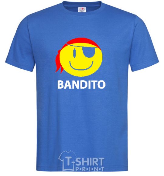 Men's T-Shirt BANDITO SMILE royal-blue фото