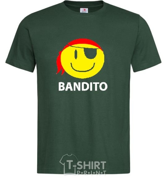 Men's T-Shirt BANDITO SMILE bottle-green фото