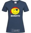 Women's T-shirt BANDITO SMILE navy-blue фото