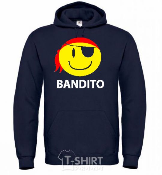 Men`s hoodie BANDITO SMILE navy-blue фото