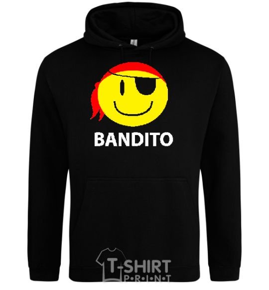 Мужская толстовка (худи) BANDITO SMILE Черный фото