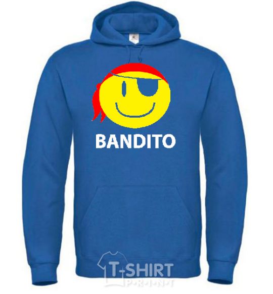 Men`s hoodie BANDITO SMILE royal фото