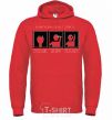 Men`s hoodie HOW TO BECOME A PIRATE bright-red фото