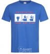 Men's T-Shirt HOW TO BECOME A PIRATE royal-blue фото