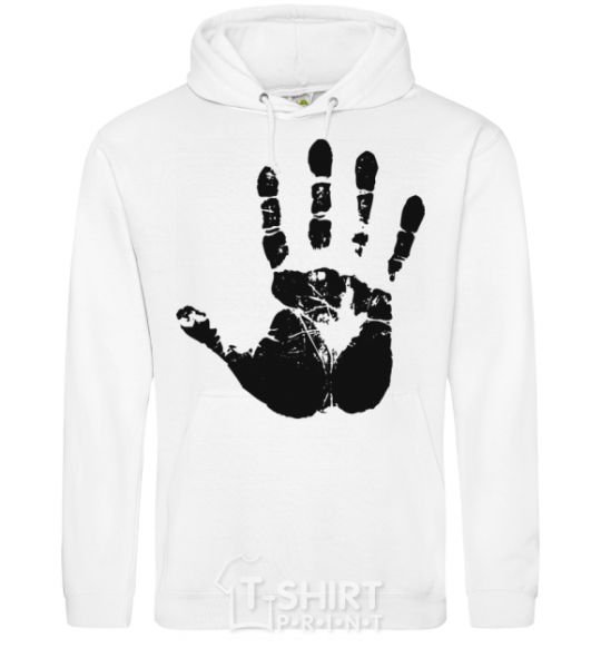 Men`s hoodie HAND White фото