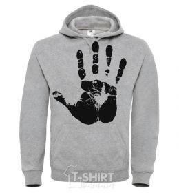 Men`s hoodie HAND sport-grey фото