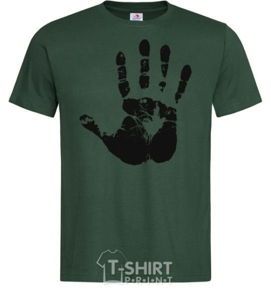 Men's T-Shirt HAND bottle-green фото