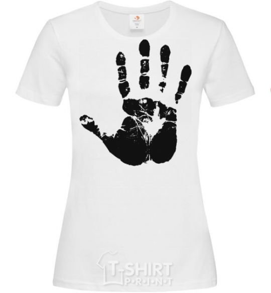 Women's T-shirt HAND White фото