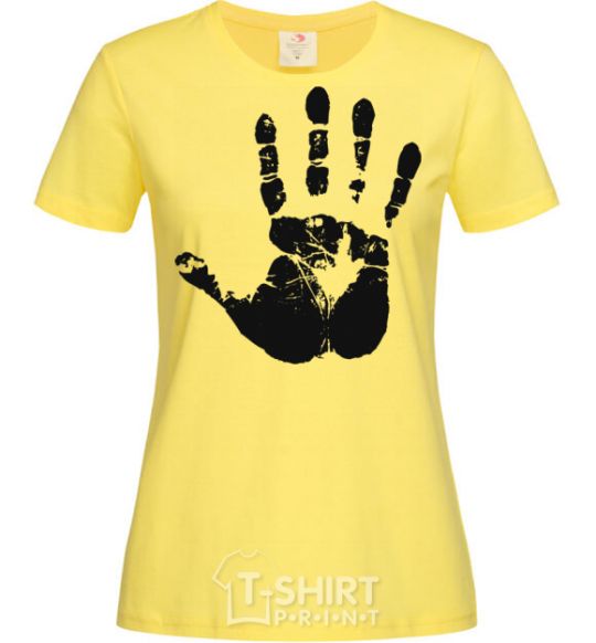 Женская футболка РУКА Лимонный фото