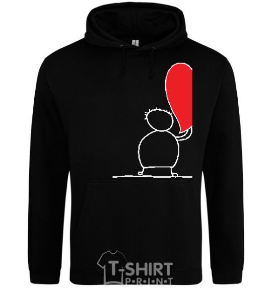 Men`s hoodie TAKE My Heart black фото