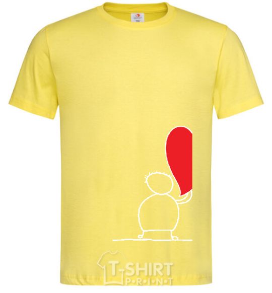 Мужская футболка TAKE My Heart Лимонный фото