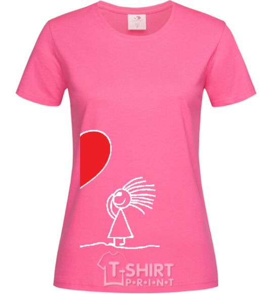 Women's T-shirt MY HEART Part 2 heliconia фото