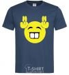 Men's T-Shirt FRIENDLY SMILE navy-blue фото