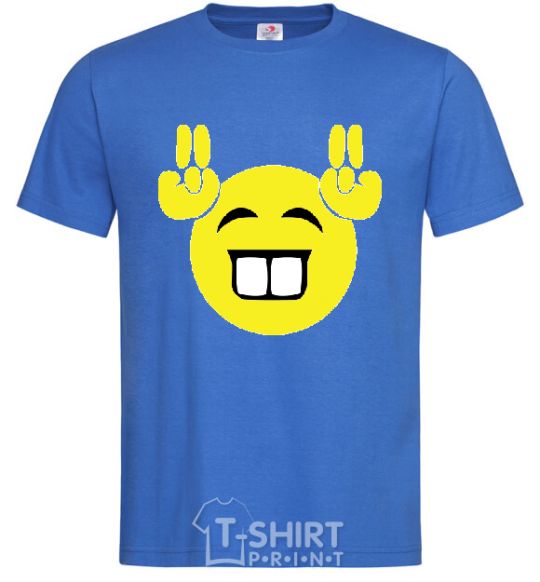 Men's T-Shirt FRIENDLY SMILE royal-blue фото